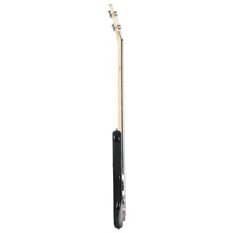 Basgitaar voor beginners elektrisch met tas 4/4 46&amp;quot; bruin zwart