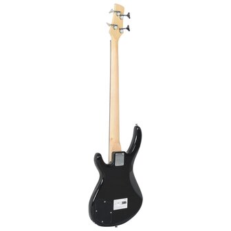 Basgitaar voor beginners elektrisch met tas 4/4 46&amp;quot; bruin zwart
