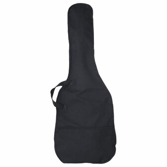 Basgitaar voor beginners elektrisch met tas 4/4 46&amp;quot; bruin zwart