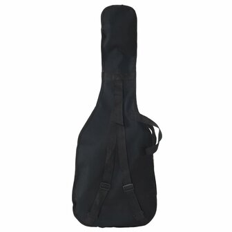 Basgitaar voor beginners elektrisch met tas 4/4 46&amp;quot; bruin zwart