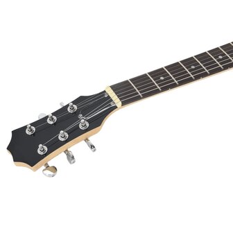 Gitaar voor beginners elektrisch met tas 4/4 39&amp;quot; zwart