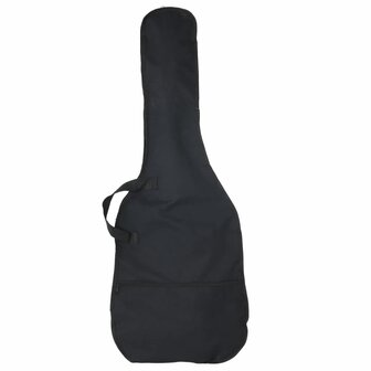 Basgitaar voor beginners elektrisch met tas 4/4 46&amp;quot; zwart