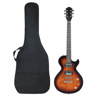 Gitaar voor beginners elektrisch met tas 4/4 39&amp;quot; zwart