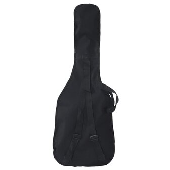 Basgitaar voor beginners elektrisch met tas 4/4 46&amp;quot; blauw zwart