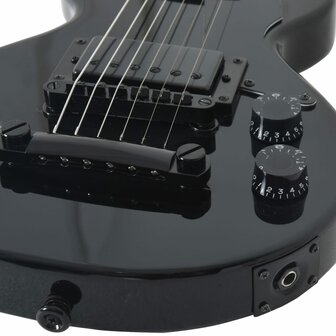 Gitaar voor beginners elektrisch met tas 3/4 30&amp;quot; zwart