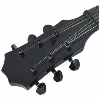 Gitaar voor beginners elektrisch met tas 3/4 30&amp;quot; zwart