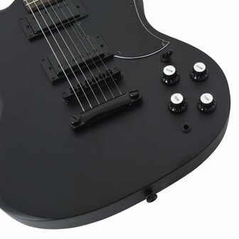 Gitaar voor beginners elektrisch met tas 4/4 39&amp;quot; zwart