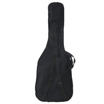 Basgitaar voor beginners elektrisch met tas 4/4 46&amp;quot; bruin wit