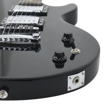 Gitaar voor beginners elektrisch met tas 4/4 39&amp;quot; zwart