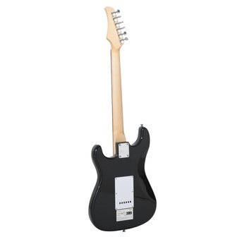 Gitaar voor beginners elektrisch met tas 4/4 39&amp;quot; bruin en wit