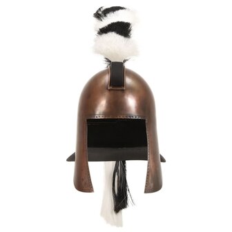 Soldatenhelm Grieks replica LARP staal koperkleurig