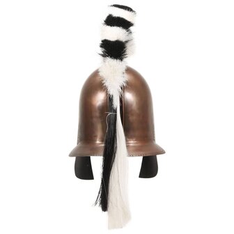 Soldatenhelm Grieks replica LARP staal koperkleurig