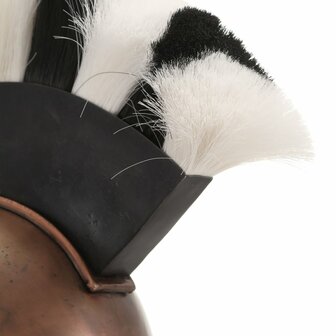 Soldatenhelm Grieks replica LARP staal koperkleurig