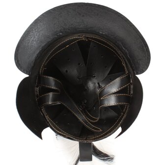 Soldatenhelm Grieks replica LARP staal koperkleurig