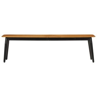 Bankje 160x40x45 cm massief mangohout en ijzer