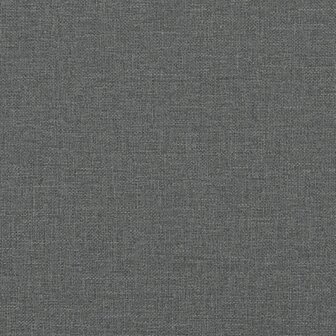 Eetkamerbank 186x32x45 cm staal en stof donkergrijs