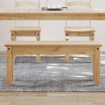 Eetkamerbank Panama 105x30x45 cm massief grenenhout