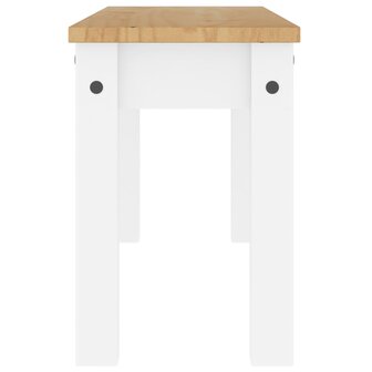 Eetkamerbank Panama 105x30x45 cm massief grenenhout wit