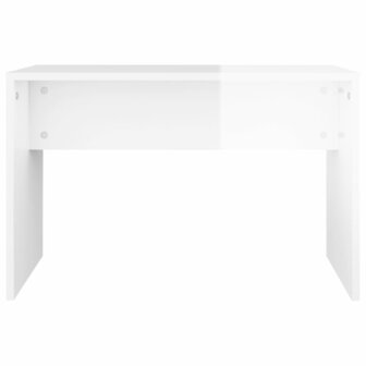 Kaptafelkruk 70x35x45 cm bewerkt hout hoogglans wit