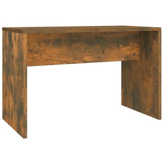 Kaptafelkruk 70x35x45 cm bewerkt hout gerookt eikenkleurig