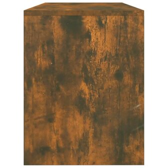Kaptafelkruk 70x35x45 cm bewerkt hout gerookt eikenkleurig