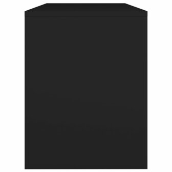 Kaptafelkruk 70x35x45 cm bewerkt hout zwart