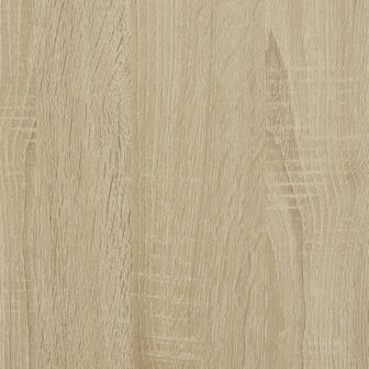 Bureau met LED-verlichting 152x152x91 cm hout sonoma eikenkleur