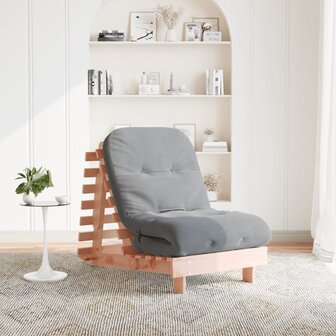 Futon slaapbank met matras 70x206x11 cm massief douglashout
