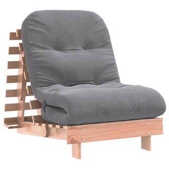 Futon slaapbank met matras 70x206x11 cm massief douglashout