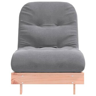 Futon slaapbank met matras 70x206x11 cm massief douglashout