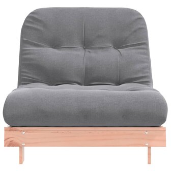 Futon slaapbank met matras 80x206x11 cm massief douglashout