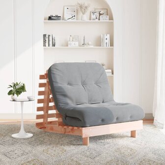 Futon slaapbank met matras 90x206x11 cm massief douglashout