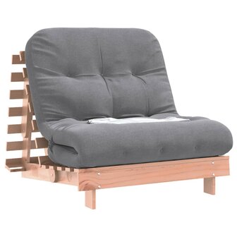 Futon slaapbank met matras 90x206x11 cm massief douglashout