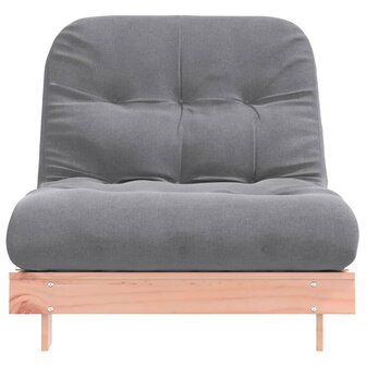 Futon slaapbank met matras 90x206x11 cm massief douglashout