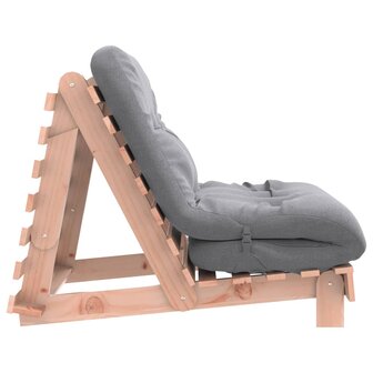 Futon slaapbank met matras 90x206x11 cm massief douglashout