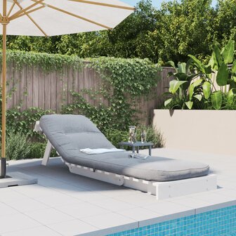 Futon slaapbank met matras 60x206x11 cm massief grenenhout wit