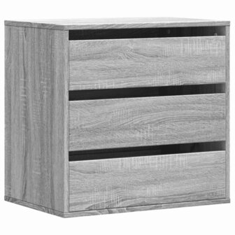 Ladekast 60x41x58 cm bewerkt hout grijs sonoma eikenkleurig