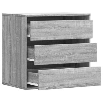 Ladekast 60x41x58 cm bewerkt hout grijs sonoma eikenkleurig