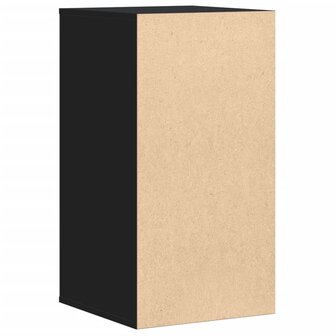 Ladekast 40x41x76 cm bewerkt hout zwart