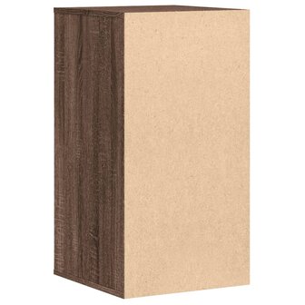 Ladekast 40x41x76 cm bewerkt hout bruin eikenkleurig