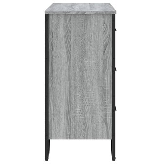 Ladekast 91x35,5x74,5 cm bewerkt hout grijs sonoma eikenkleurig