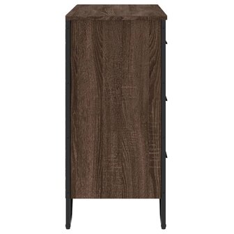 Ladekast 91x35,5x74,5 cm bewerkt hout bruin eikenkleurig