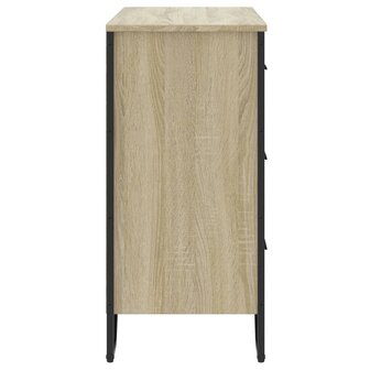 Ladekast 91x35,5x74,5 cm bewerkt hout sonoma eikenkleurig