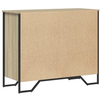 Ladekast 91x35,5x74,5 cm bewerkt hout sonoma eikenkleurig