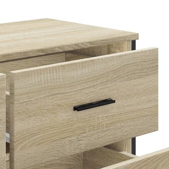 Ladekast 91x35,5x74,5 cm bewerkt hout sonoma eikenkleurig