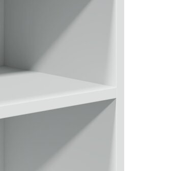 Bijzettafel met wieltjes 55x60x78 bewerkt hout wit
