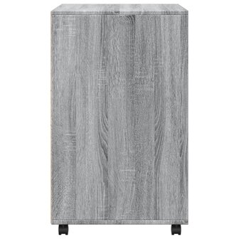 Rolkast 60x48x81 cm bewerkt hout grijs sonoma eikenkleurig