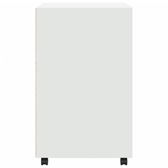 Rolkast 60x48x81 cm bewerkt hout wit