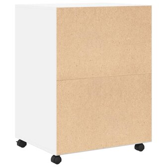 Rolkast 60x48x81 cm bewerkt hout wit