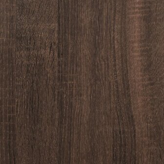 Rolkast 60x48x81 cm bewerkt hout bruin eikenkleur